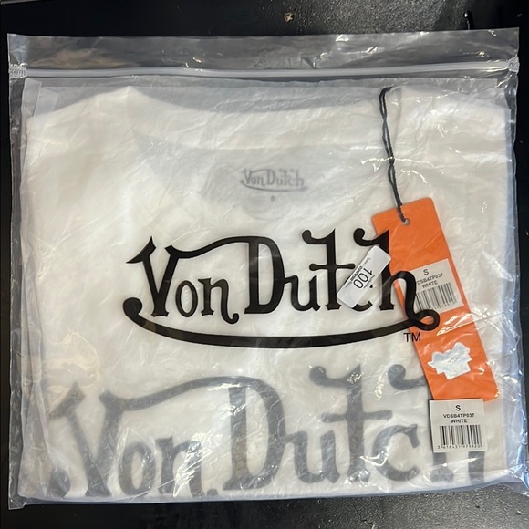 Von Dutch Tops - Von Dutch White Short Sleeve Tee